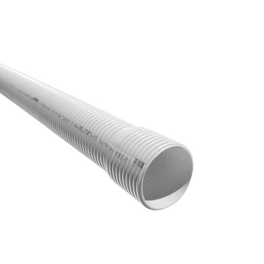 Communication PVC White Corflo® Corrugated Conduit 100mm x 6m