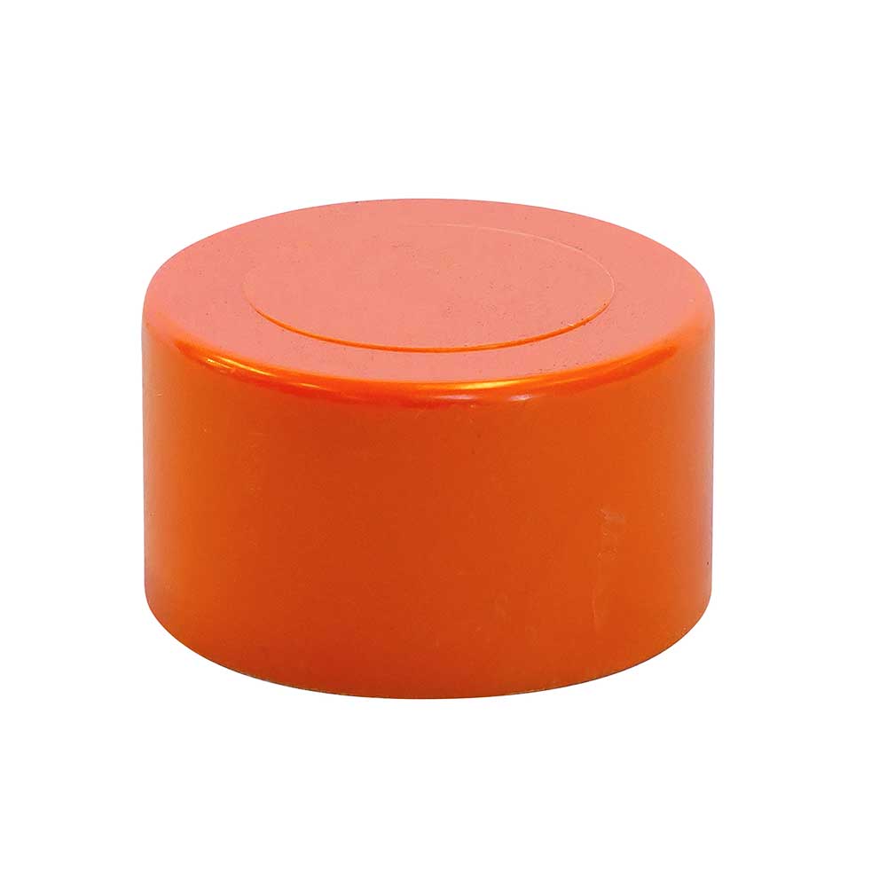 Electrical PVC Orange Conduit Cap Push On 32mm