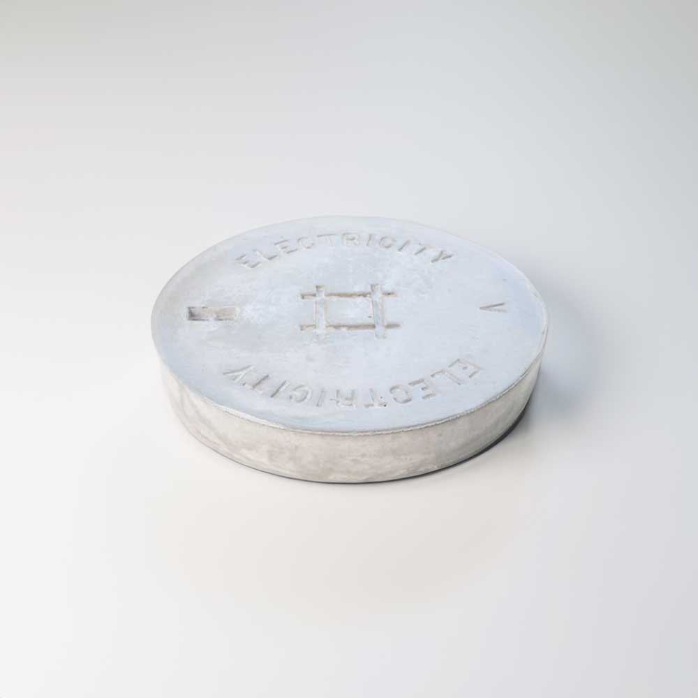 Round Concrete Electrical Service Lid