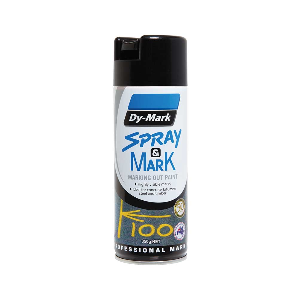 Spray & Mark Paint 350g Dy-Mark Black