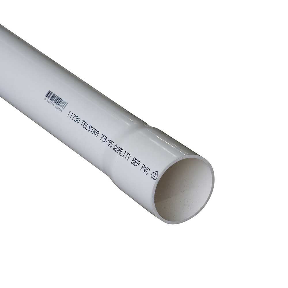 Communication PVC White Rigid Conduit Sandwich Core Telstra Branded ...