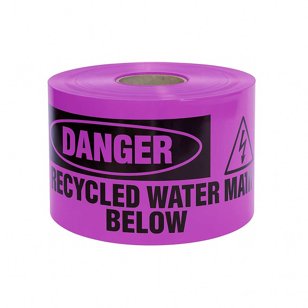 Underground Recycled Water Warning Tape – Non-Detectable Underground Recycled Water Warning Tape – Non-Detectable