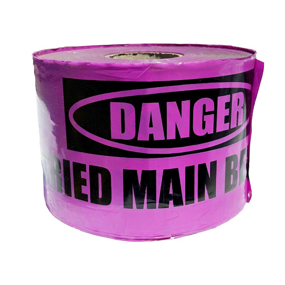 Underground Warning Tape: Danger – Recycled Water Main Below 150mm X 500m