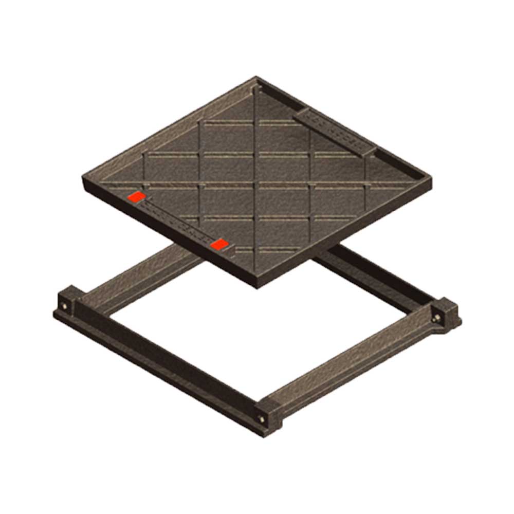 Type 52 Ductile iron Rhinocast® recessed cover and frame (AS 3996 Class B)