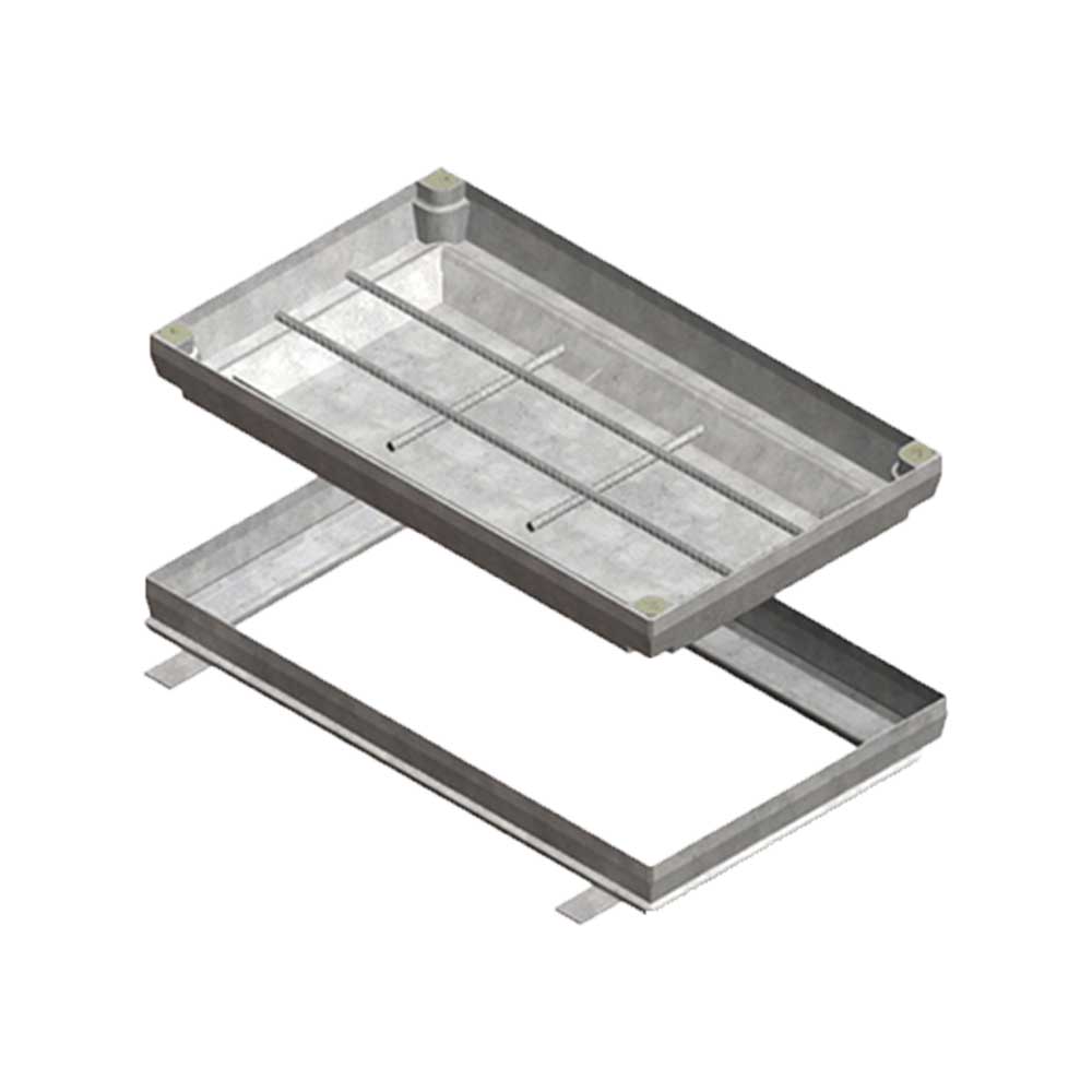 Type 63 Steel Urbanfil® recessed cover and frame (AS 3996 Class B)