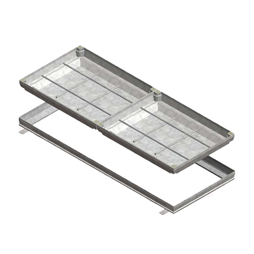 Type 8 Steel Urbanfil® 2-part recessed cover and frame (AS 3996 Class B)