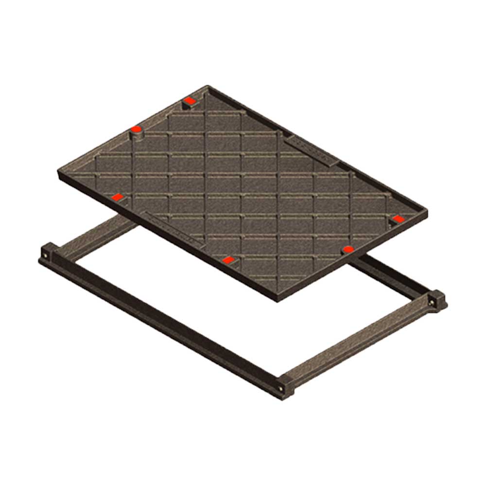 Type 96 Ductile iron Rhinocast® recessed cover and frame (AS 3996 Class B)