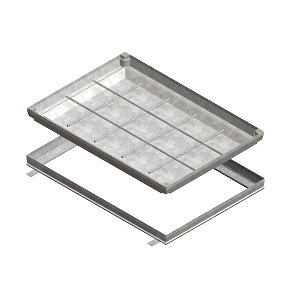 Type 96 Steel Urbanfil® recessed cover and frame (AS 3996 Class B)