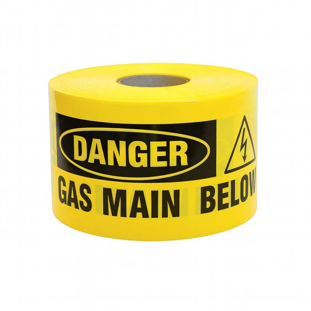 Underground Buried Gas Main Warning Tape – Non-Detectable Underground Buried Gas Main Warning Tape – Non-Detectable