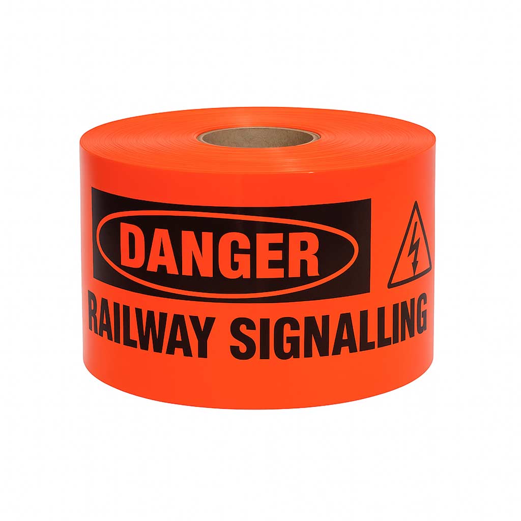Underground Railway Signalling Warning Tape – Non-Detectable Underground Railway Signalling Warning Tape – Non-Detectable